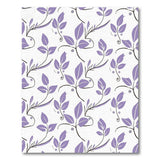 Purple Leaf Vine Floral Area Rug
