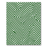 Green Maze Geometric Area Rug