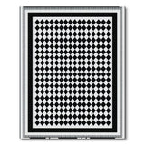 Black and White Bold Black White Diamond Geometric Area Rug