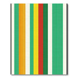 Vibrant Multi-Color Vertical Stripe Geometric Modern Area Rug