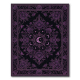 Purple Moonlit Floral Area Rug