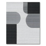 Geometric Modern Geometric Modern Black White Area Rug