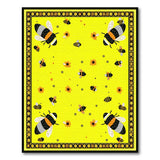 Sunny Yellow Bumblebee Meadow Area Rug