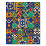 Vibrant Geometric Tile Area Rug