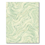 Green Marble Swirl Washable Area Rug