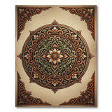 Multi-color and Patterns Ornate Floral Mandala Area Rug
