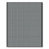 Geometric Modern Grey Geometric Grid Area Rug