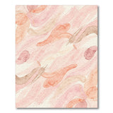 Abstract Area Pink Abstract Brushstroke Area Rug