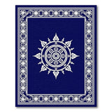 Deep Navy Mandala Persian Area Rug