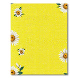 Yellow Sunny Yellow Daisy Floral Area Rug