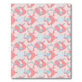 Geometric Pink Blue Abstract Area Rug