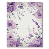 Purple Peony Lavender Floral Area Rug