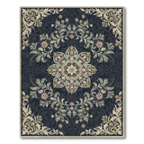 Multi-color and Patterns Ornate Gold Floral Medallion Area Rug