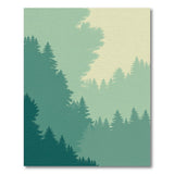 Pine Forest Silhouette Area Rug