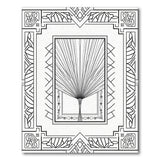 Art Deco Fan Palm Geometric Rug