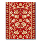 Red Peony Floral Persian Area Rug