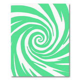 Hypnotic Green Spiral Abstract Area Rug