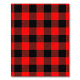 Rustic Farmhouse Classic Red Black Buffalo Plaid Area Rug