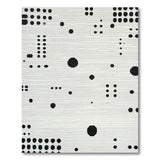Modern Black Dots Geometric Area Rug