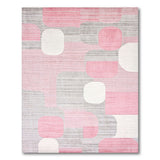 Pink Geometric Shapes Area Rug