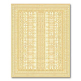 Golden Geometric Heritage Tribal Area Rug