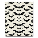 Spooky Black Bats Silhouette Area Rug