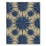 Indigo Starburst Geometric Area Rug
