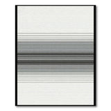 Geometric Modern Black and White Black White Gradient Stripe Area Rug