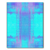 Purple Teal Geometric Dot Matrix Area Rug