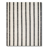 Geometric Modern Black and White Bold Black White Vertical Stripe Woven Rug