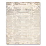 Beige Geometric Modern No. 5 Area Rug
