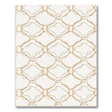 Beige Trellis Lattice Geometric Area Rug