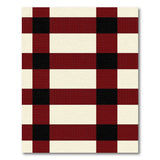 Red Black Buffalo Check Rustic Area Rug