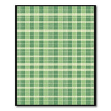 Green Checkered Plaid Area Rug