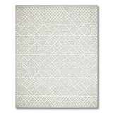 Grey Geometric Modern Area Rug