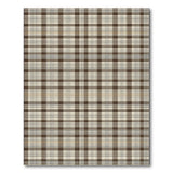 Plaid Brown Tan Plaid Check Area Rug