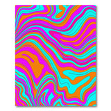 Multi-color and Patterns Vibrant Swirl Multi-Color Abstract Area Rug