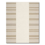 Beige Cream Vertical Stripe Area Rug
