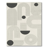Black Geometric Arch Area Rug