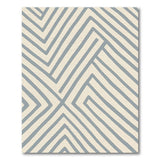 Modern Geometric Interlock Grey Area Rug