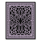 Purple Ornate Persian Border Area Rug