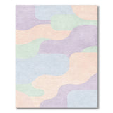 Pastel Abstract Wave Area Rug