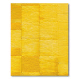 Vibrant Yellow Patchwork Shag Rug