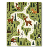 Whimsical Woodland Animals Play Rug