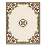 Multi-color and Patterns Ornate Persian Floral Border Area Rug