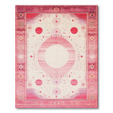 Pink Pink Heritage Tribal Geometric Area Rug