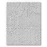 Black and White Intricate Black White Maze Geometric Rug
