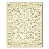 Creamy Floral Vine Persian Area Rug