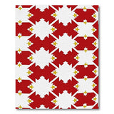 Bold Red Gold Geometric Southwestern Rug