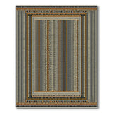 Southwestern Orange Bold Orange Black Geometric Southwestern Rug